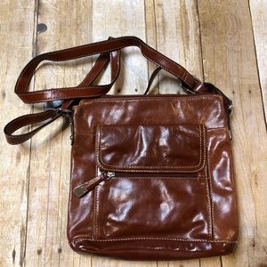 Giani Bernini leather purse brown crossbody bag